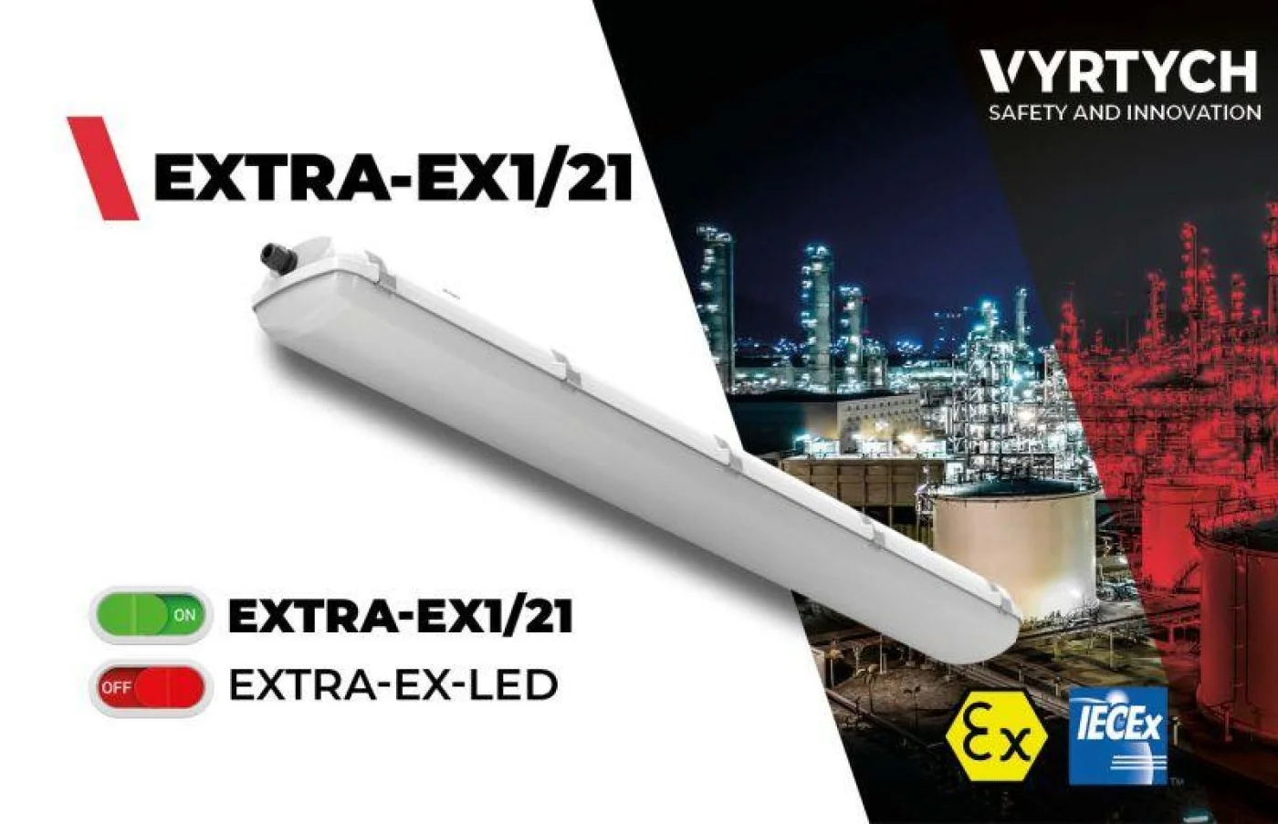 EXTRA-EX1/21 – Lampu LED Explosion Proof ATEX Zone 1/21